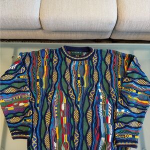 COOGI style Tundra  Multicolor Textured Crewneck Sweater